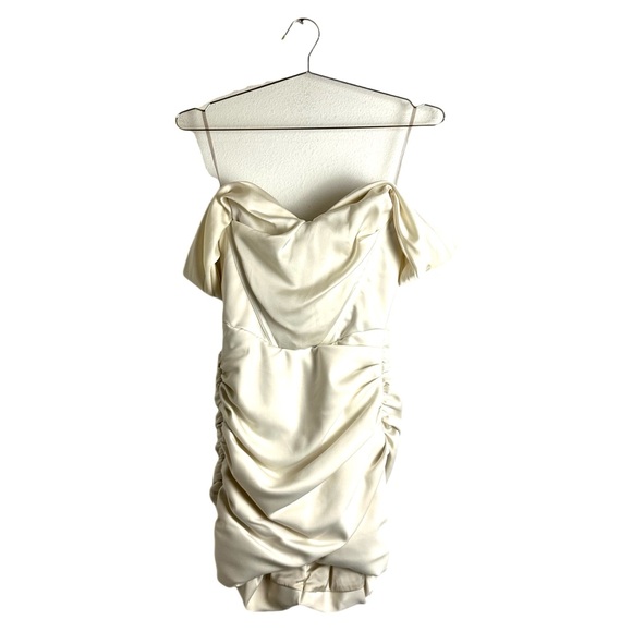 House of CB 'Coraline' Ivory Satin Corset Dress Size XS - Picture 6 of 10